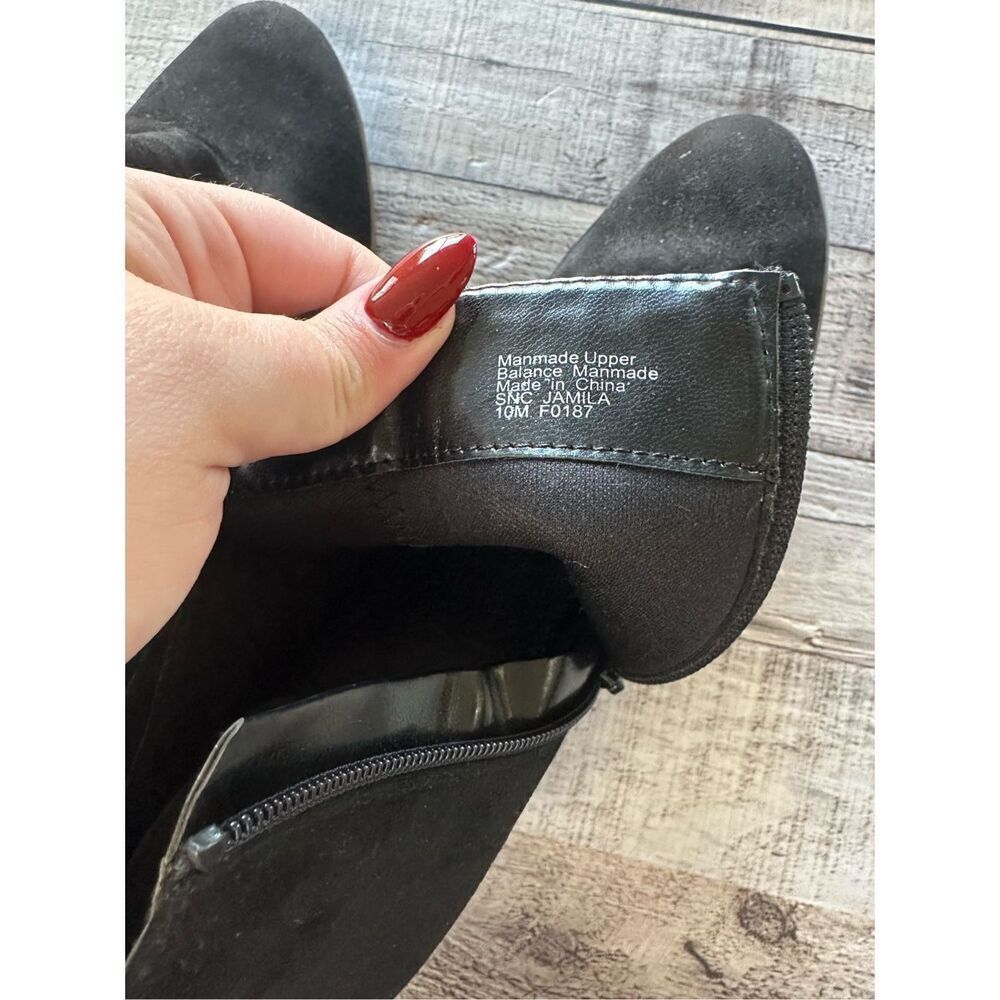 Style & Co. Jamila Suede Black Ankle Booties | 10M - Picture 7 of 7
